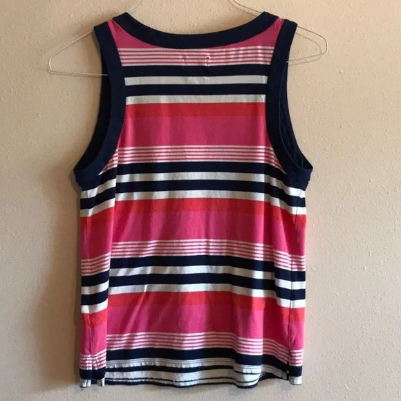 Kate Spade Pink and Navy Striped Pajama Set - Picture 3 of 12